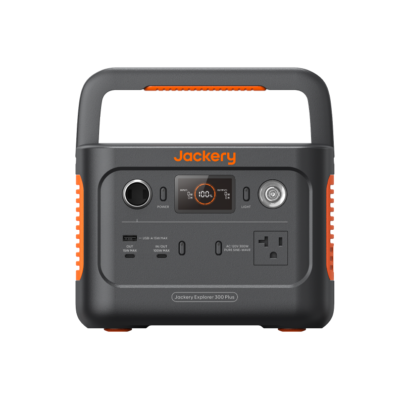 Jackery Explorer 300 Plus Portable Power Station - 288Wh Solar Generator for Camping & Emergencies