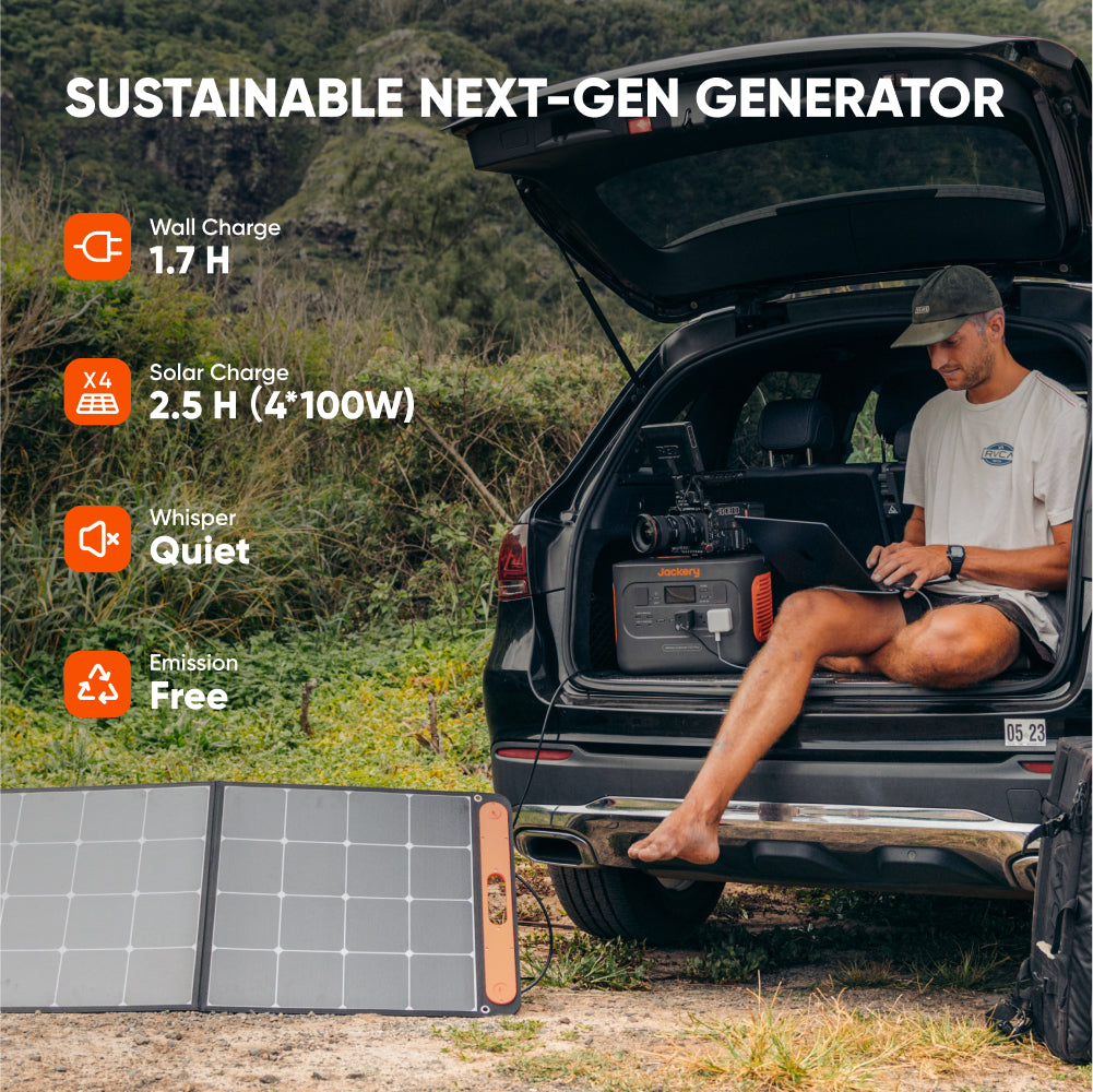 Jackery Explorer 700 Plus 680Wh Portable Power Station with Solar Charging