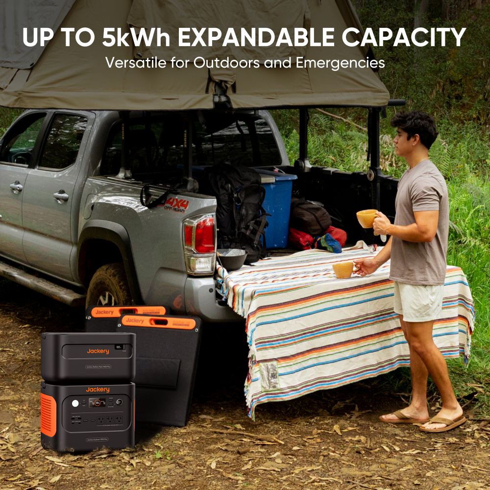 Jackery 1000 Plus Solar Generator - 1264Wh Portable Power Station (Refurbished)