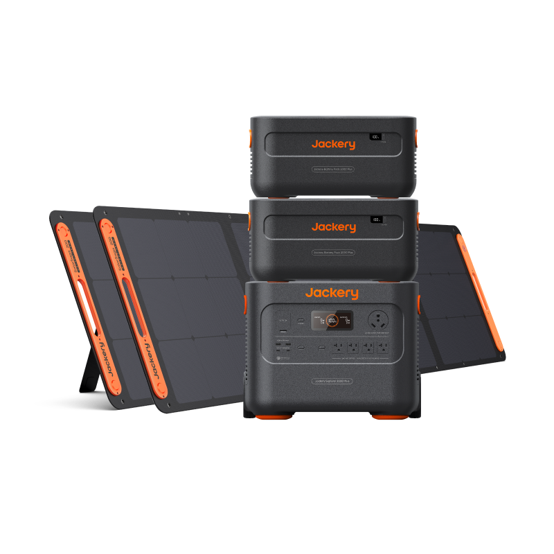 Jackery 2000 Plus Solar Generator Kit - 6kWh Expandable Power Station