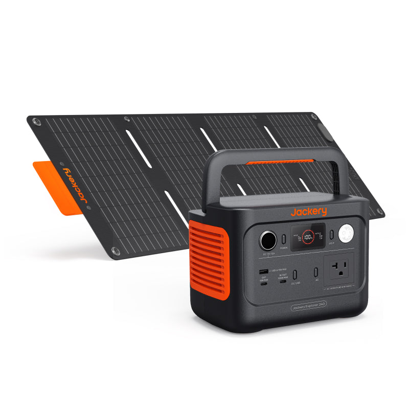 Jackery Explorer 240 v2 Portable Power Station with Solar Panel