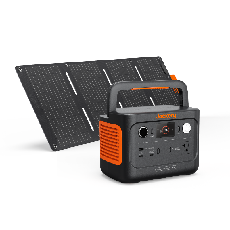 Jackery 300 Plus Portable Solar Generator (Refurbished) - 11 lbs, Fast Charging