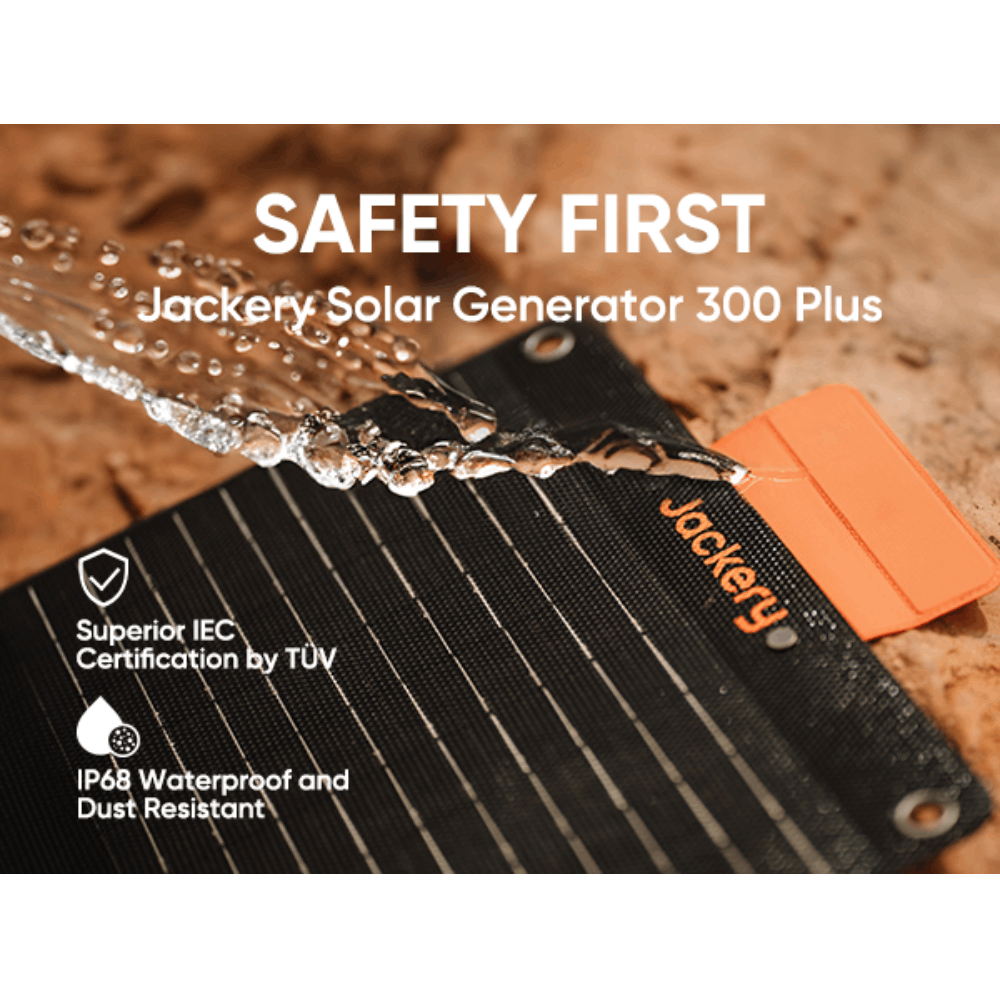 Jackery 300 Plus Portable Solar Generator (Refurbished) - 11 lbs, Fast Charging