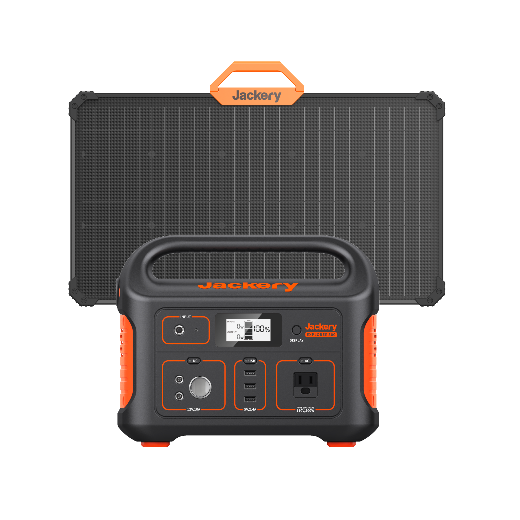 Jackery Explorer 500 Portable Solar Generator – 518Wh, 500W Inverter