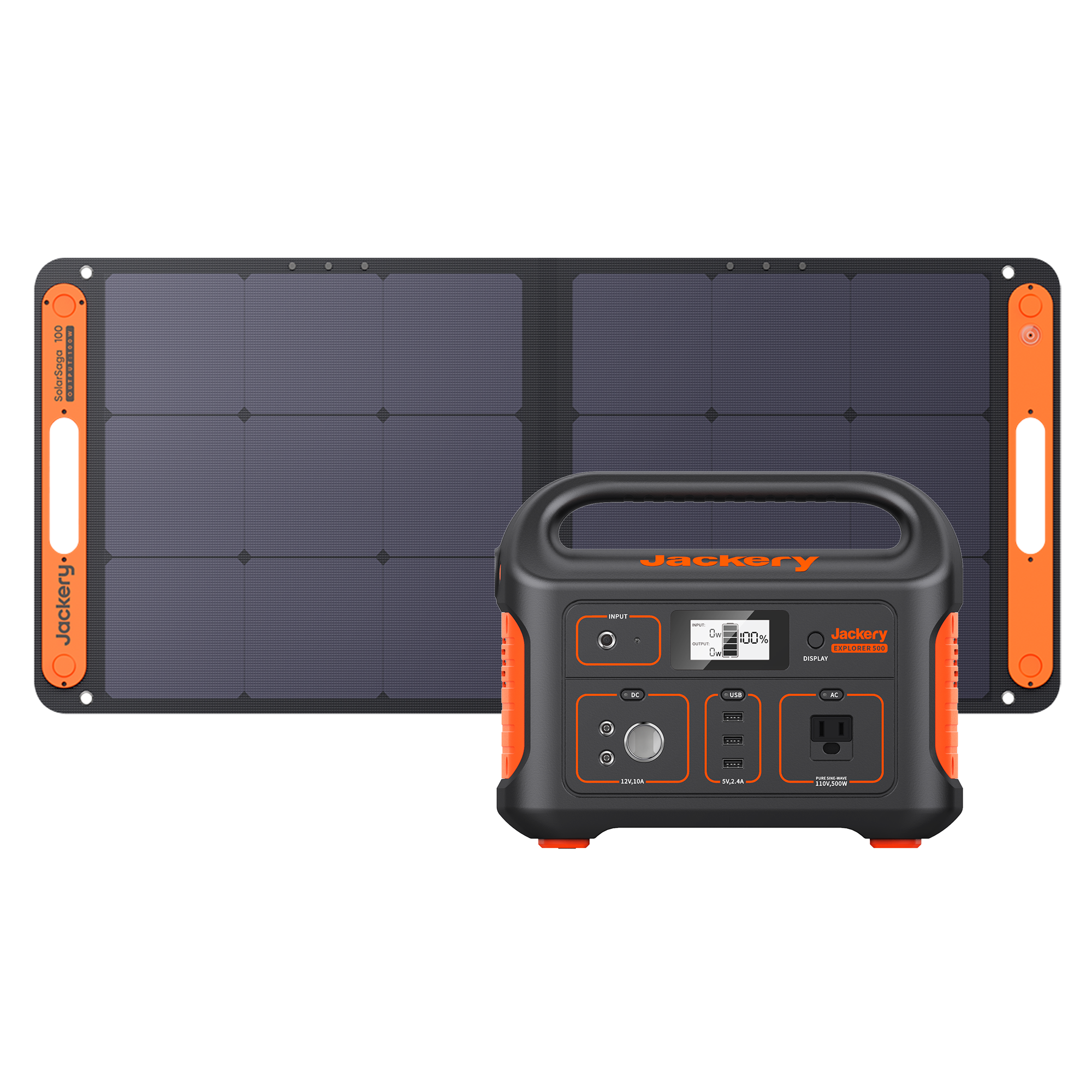 Jackery Explorer 500 Portable Solar Generator – 518Wh, 500W Inverter