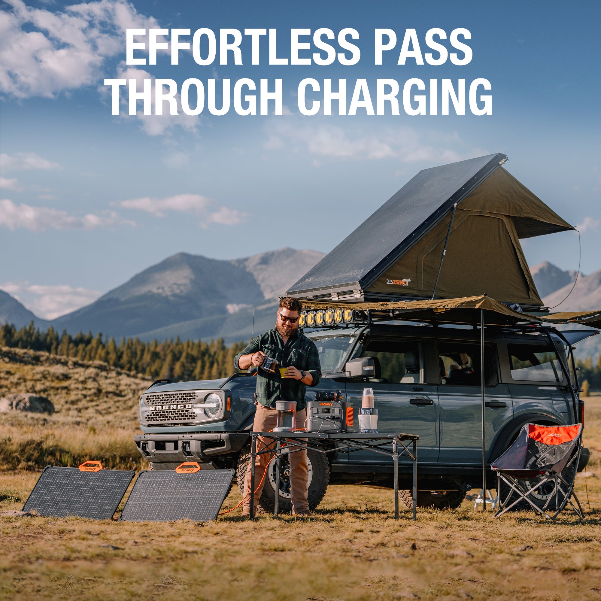 Jackery SolarSaga 80W Portable Solar Panel - High Efficiency IP68 Waterproof