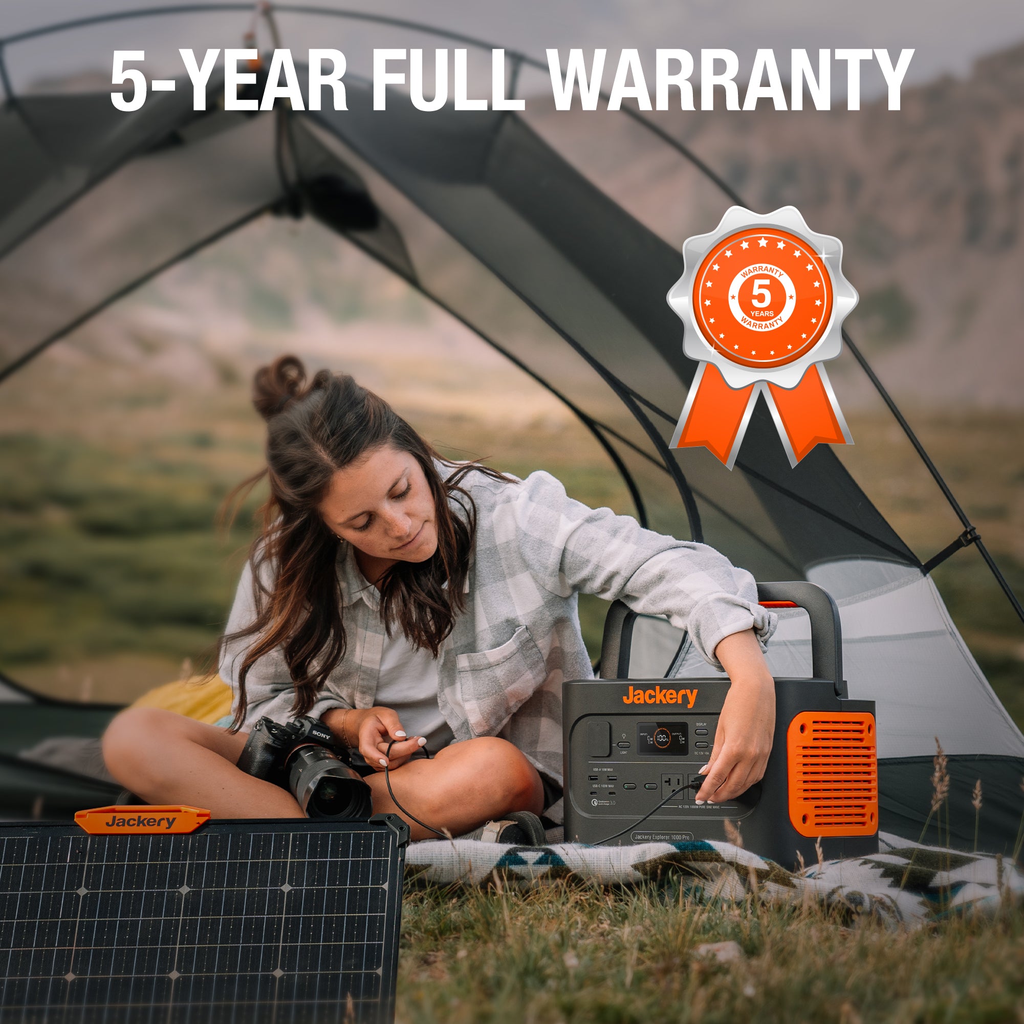 Jackery SolarSaga 80W Portable Solar Panel - High Efficiency IP68 Waterproof