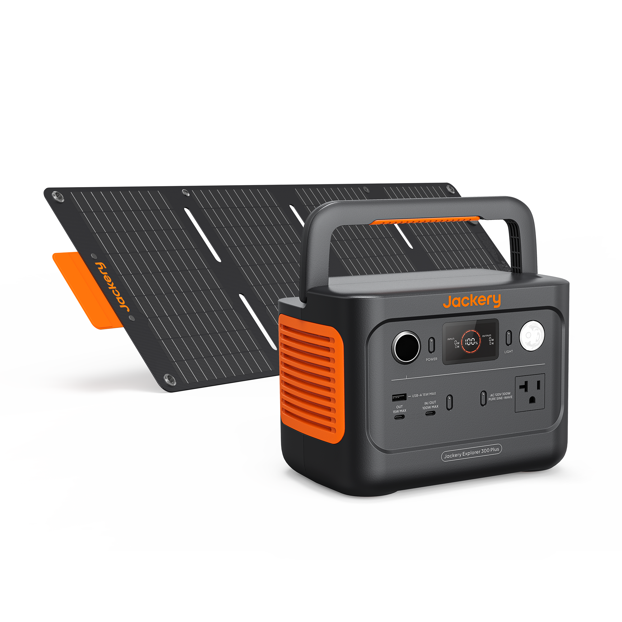Jackery Solar Generator 300 Plus - Portable Power Station with 40W Solar Panel, Fast Charging & App Control