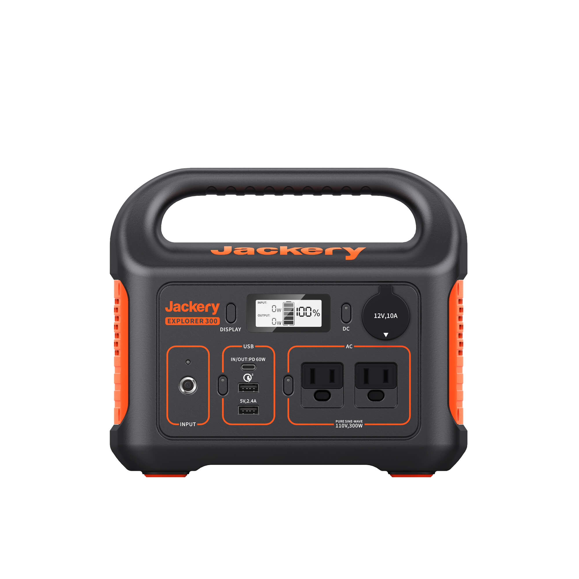Jackery Explorer 300 Portable Power Station - 293Wh, Fast Charging, Lightweight