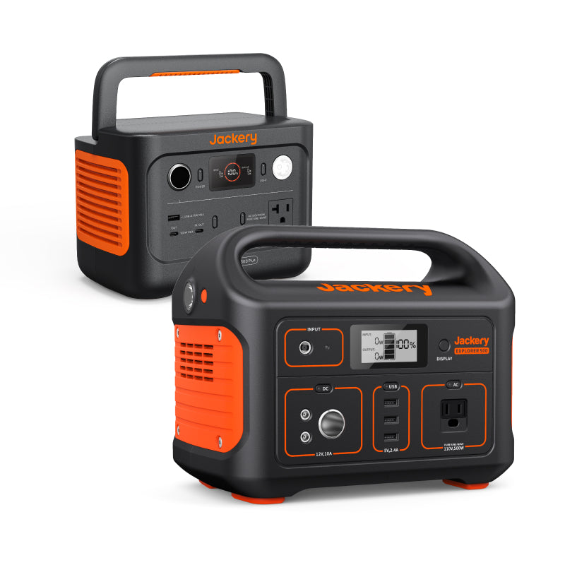 Jackery Explorer 500 Portable Power Station - 518Wh, 500W, Lightweight